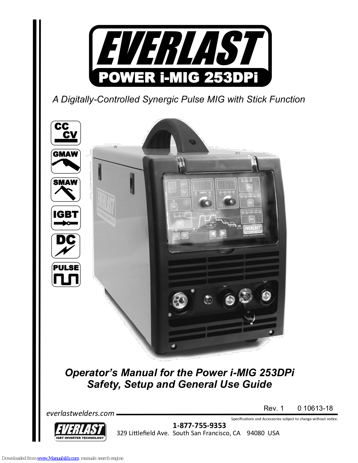 Everlast POWER i-MIG 253DP Operator's Manual