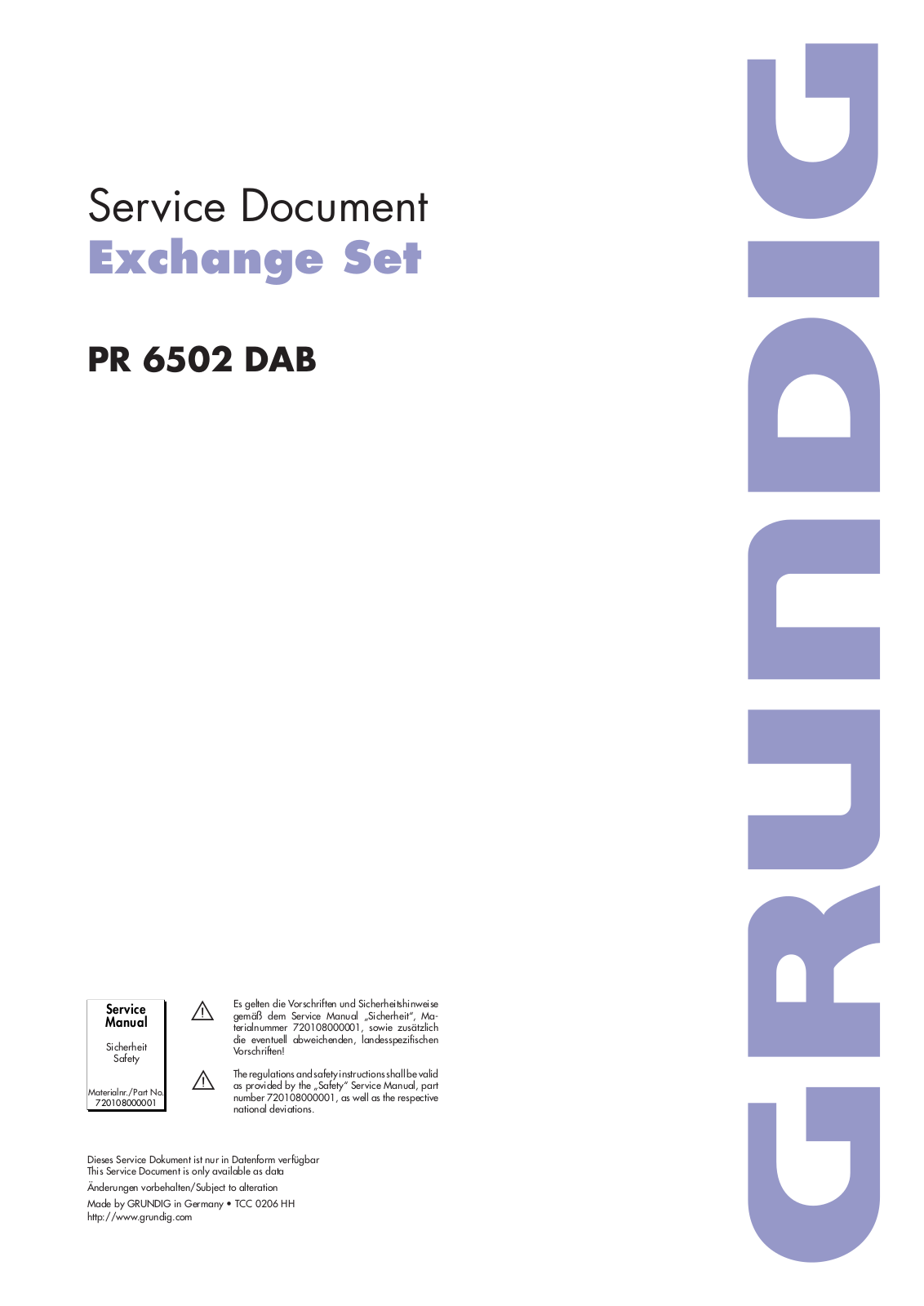 PR 6502 DAB Schematic - ManualMachine.com