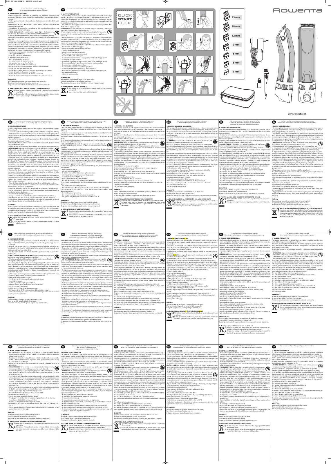 Rowenta TN9211F5 User Manual