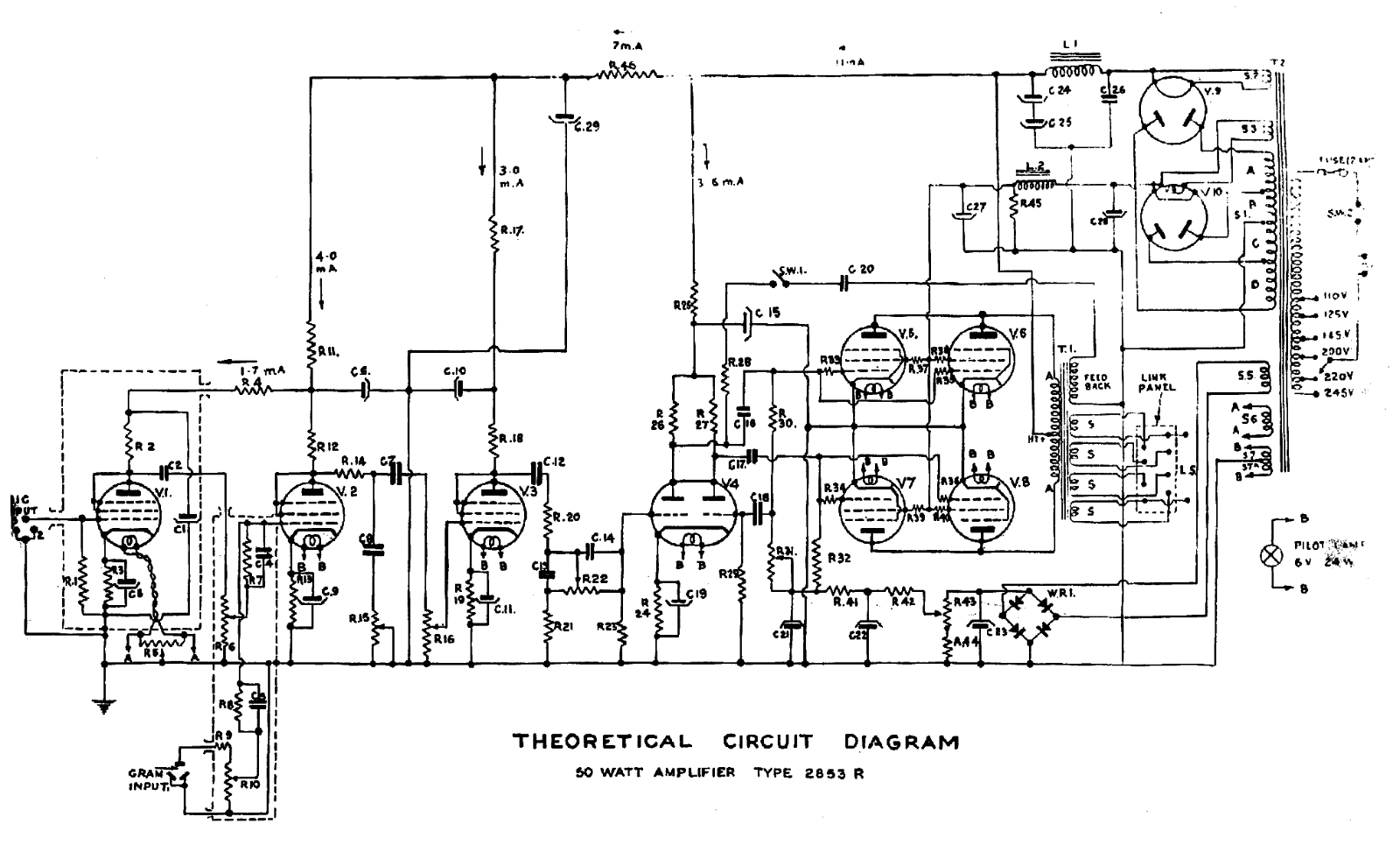 Philips 2853 Schematic