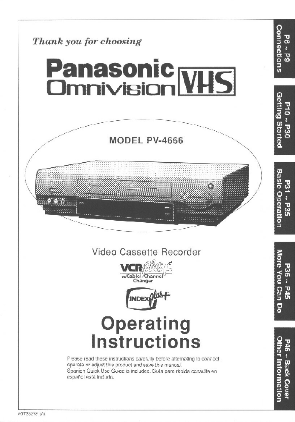 Panasonic PV-4666 User Manual