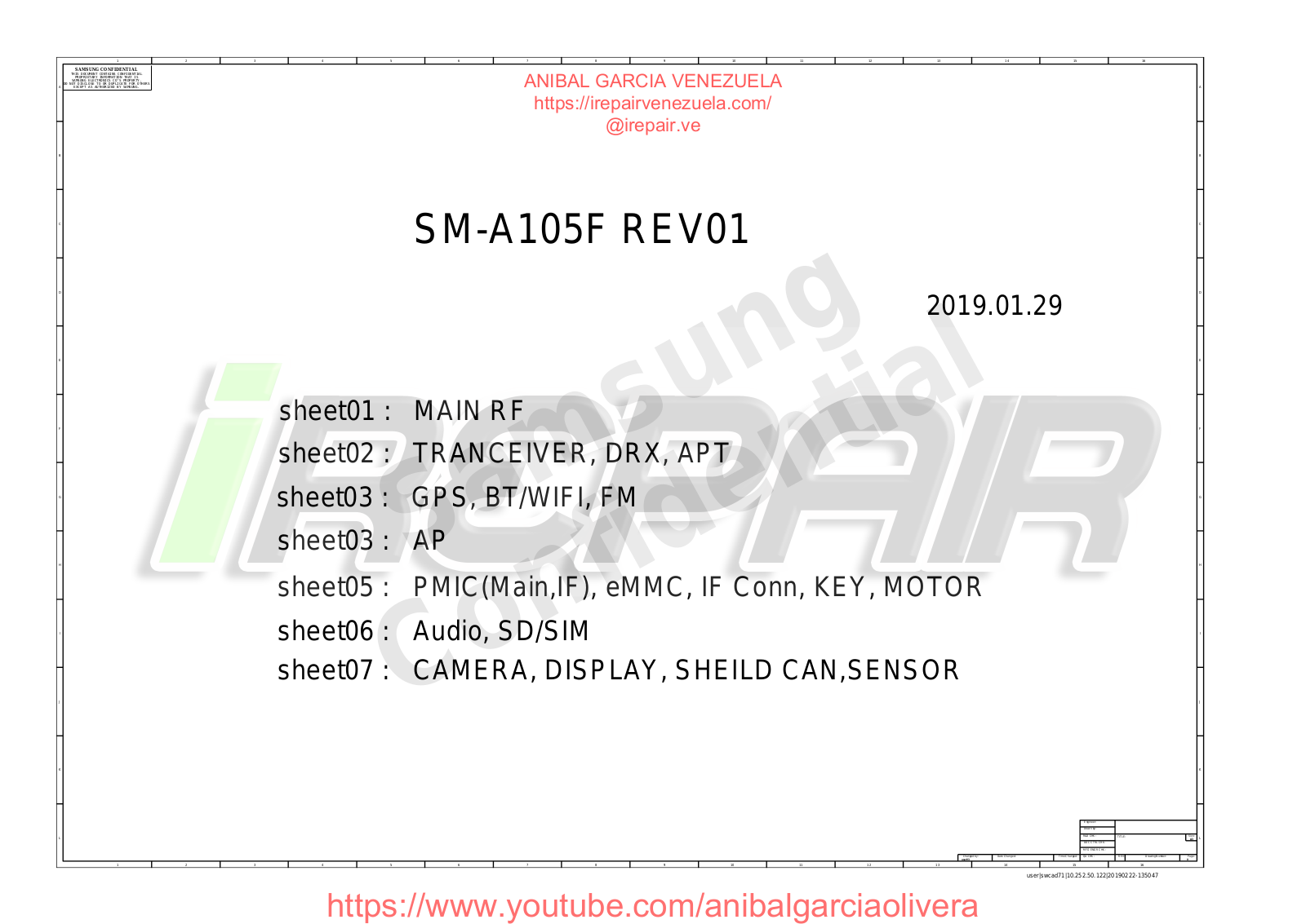 SAMSUNG SM-A105N Service and repair manual