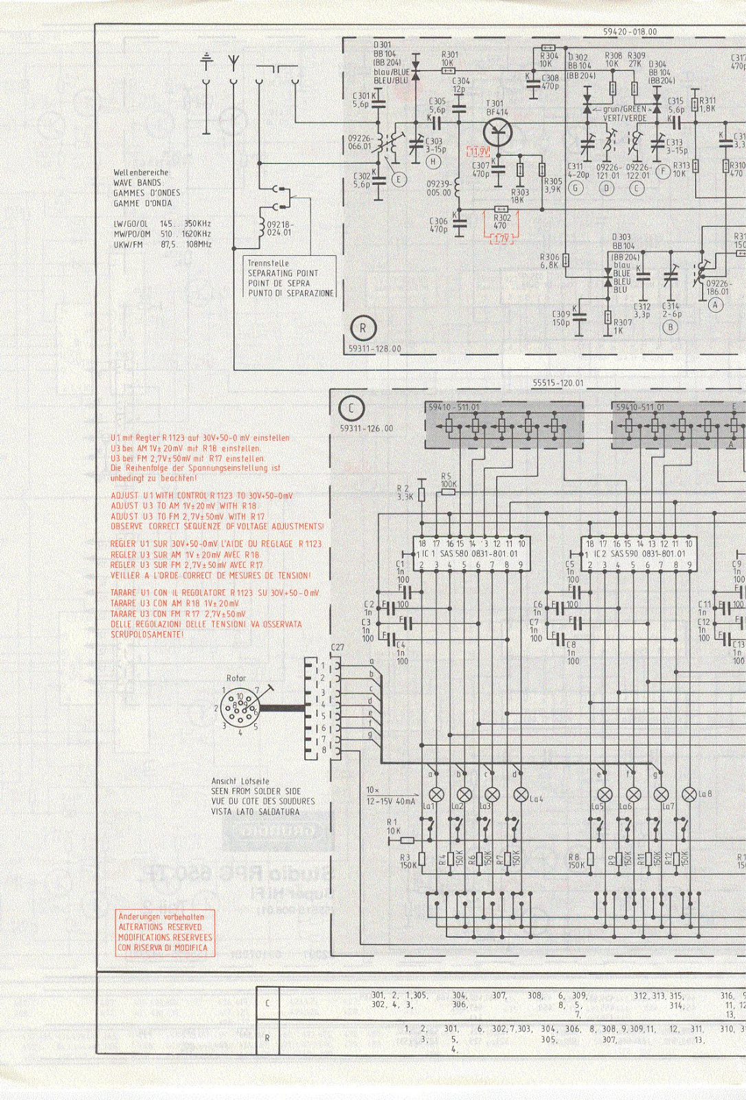 Grundig RPC-650 Schematic