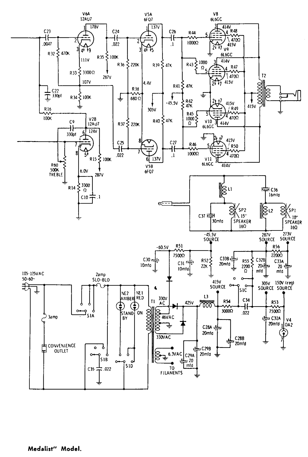 Gibson 6l6 schematic