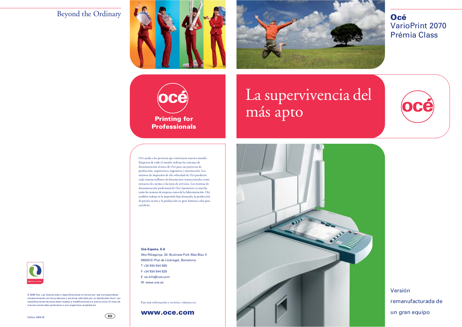 Canon OCE VARIOPRINT 2070 PREMIA CLASS BROCHURE