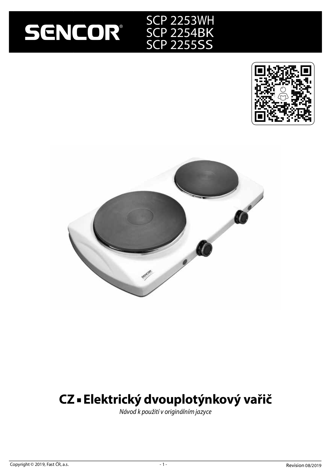 Sencor SCP 2253WH-EUE3, SCP 2254BK-EUE3 User Manual - ManualMachine.com