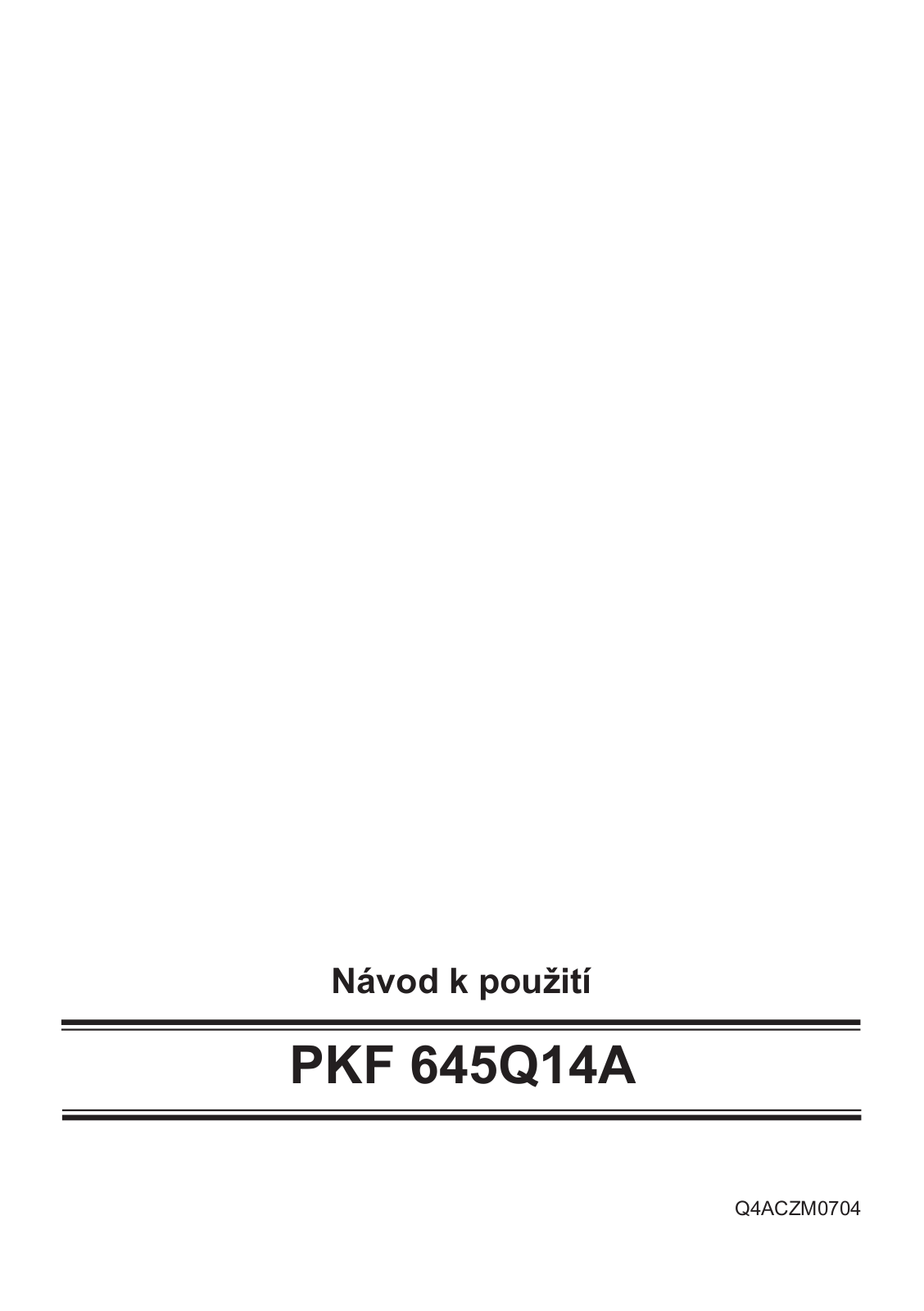 Bosch PKF645Q14A User Manual