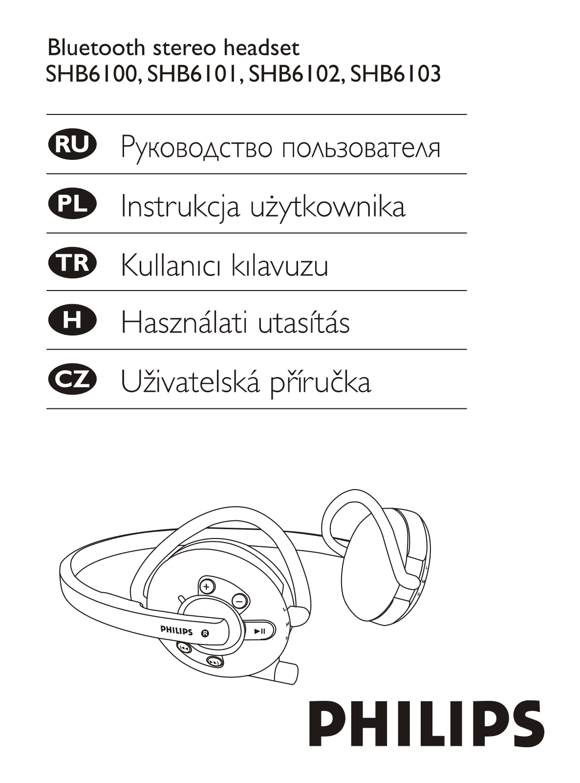 Philips SHB6100, SHB6101, SHB6102, SHB6103 User Manual