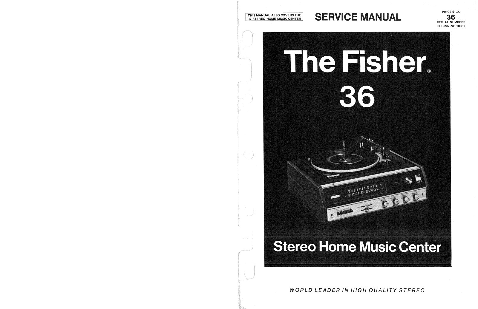 Fisher 36 Service manual