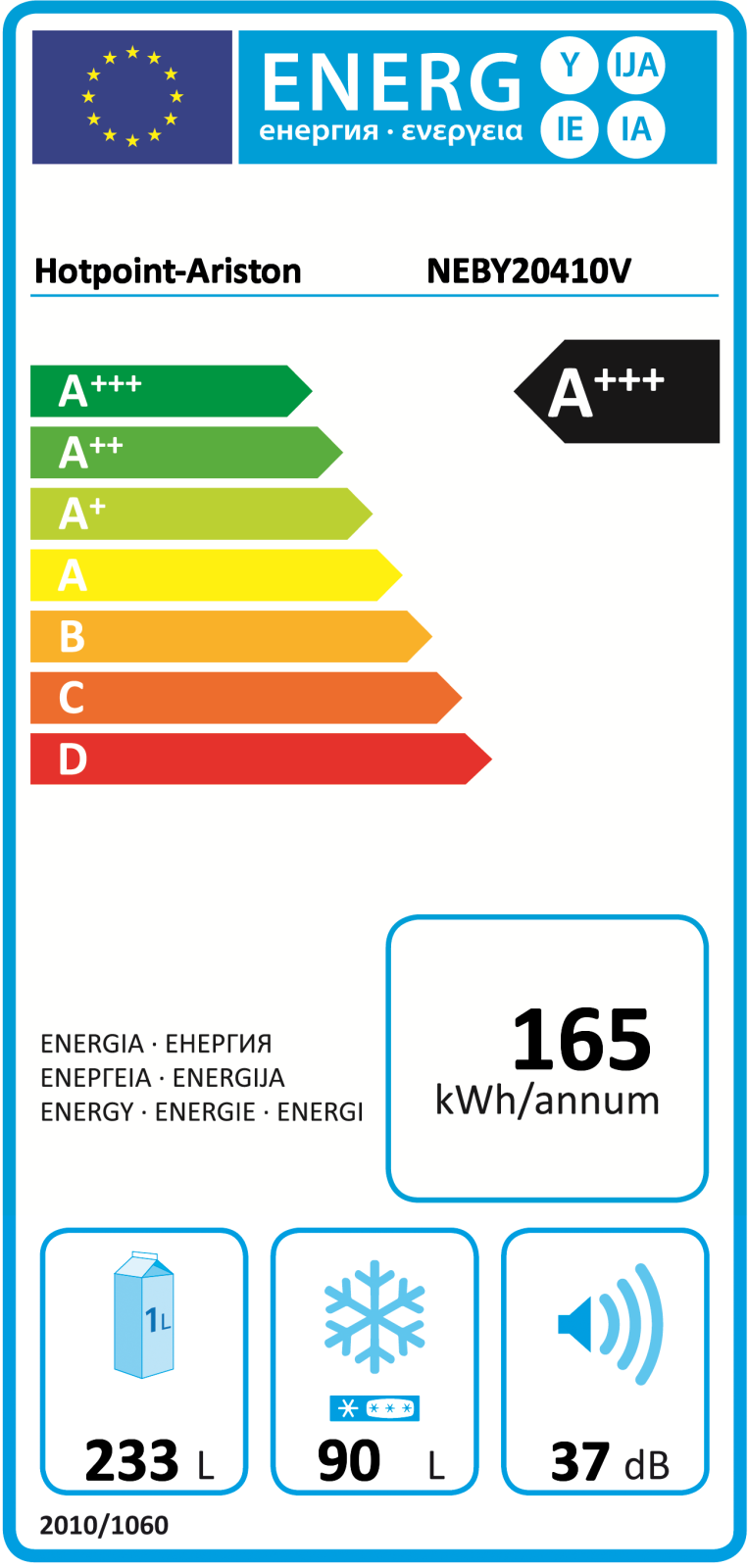 Hotpoint-Ariston NEBY 20410 V User Manual