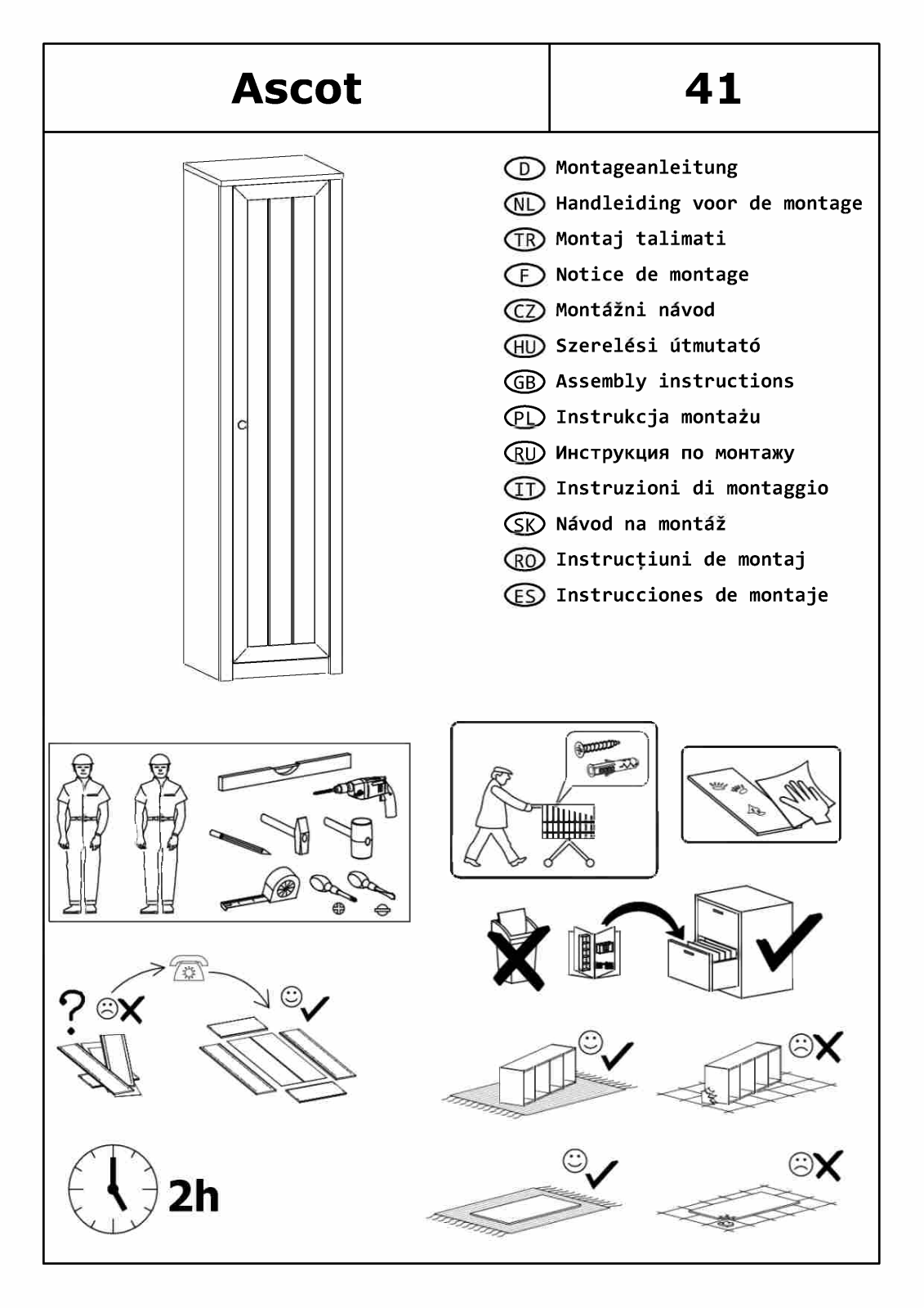 Home affaire Askot Assembly instructions