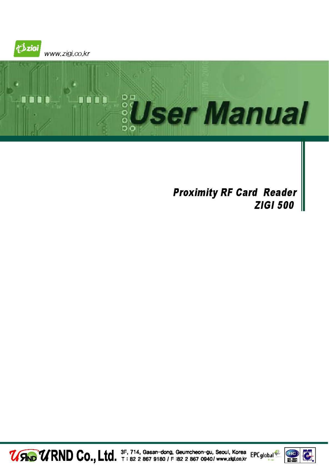 URND ZIGI500 Users Manual