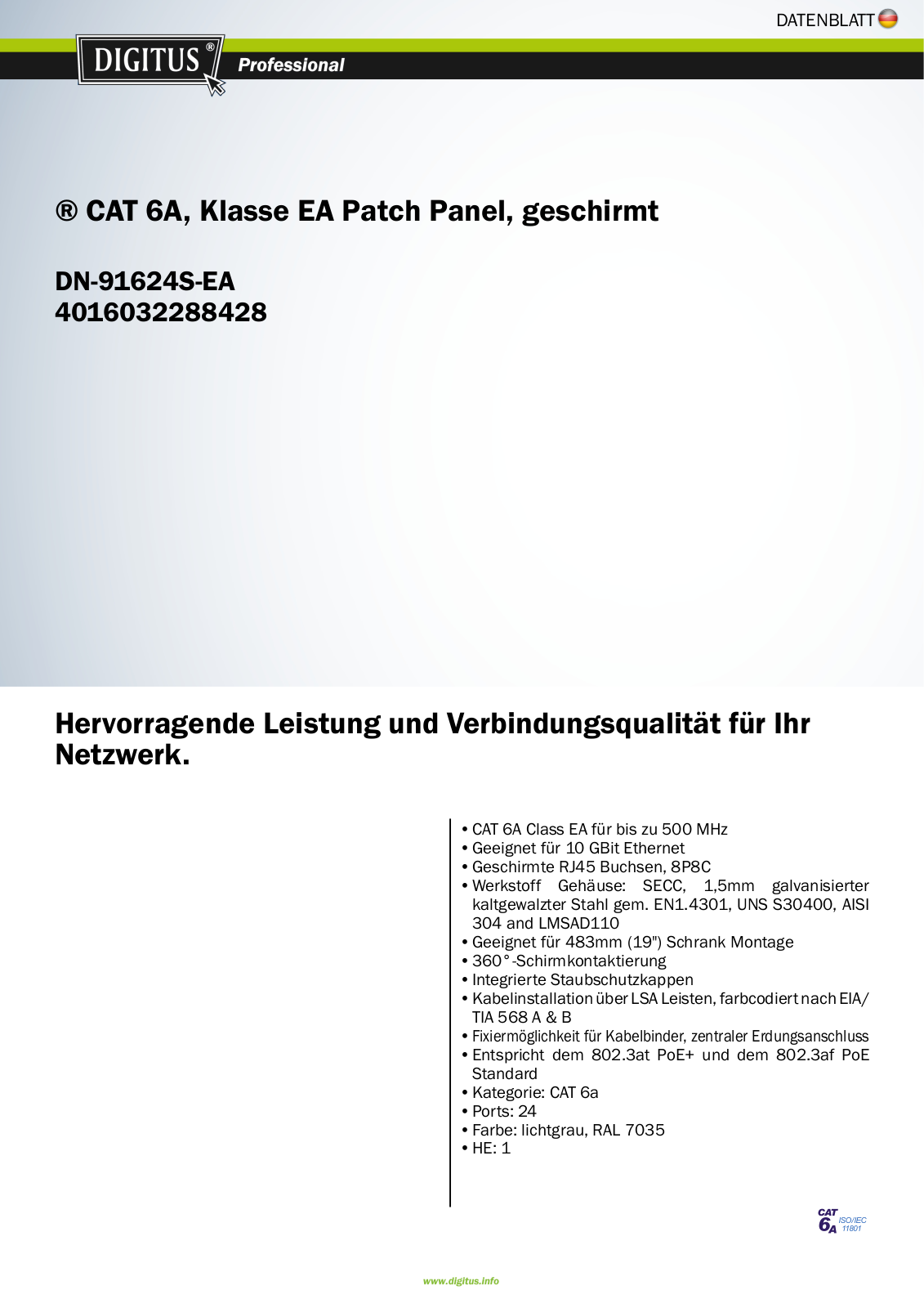 Digitus Professional DN-91624S-EA User Manual