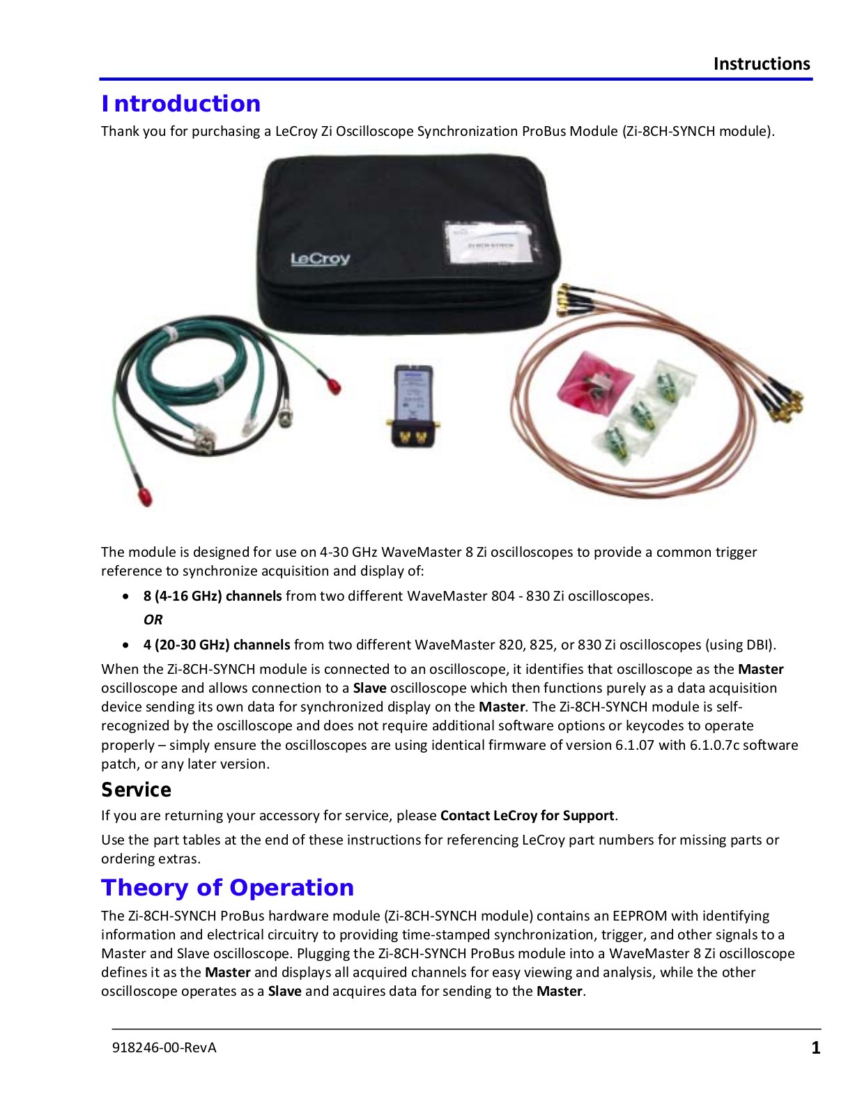 Teledyne Zi User Manual