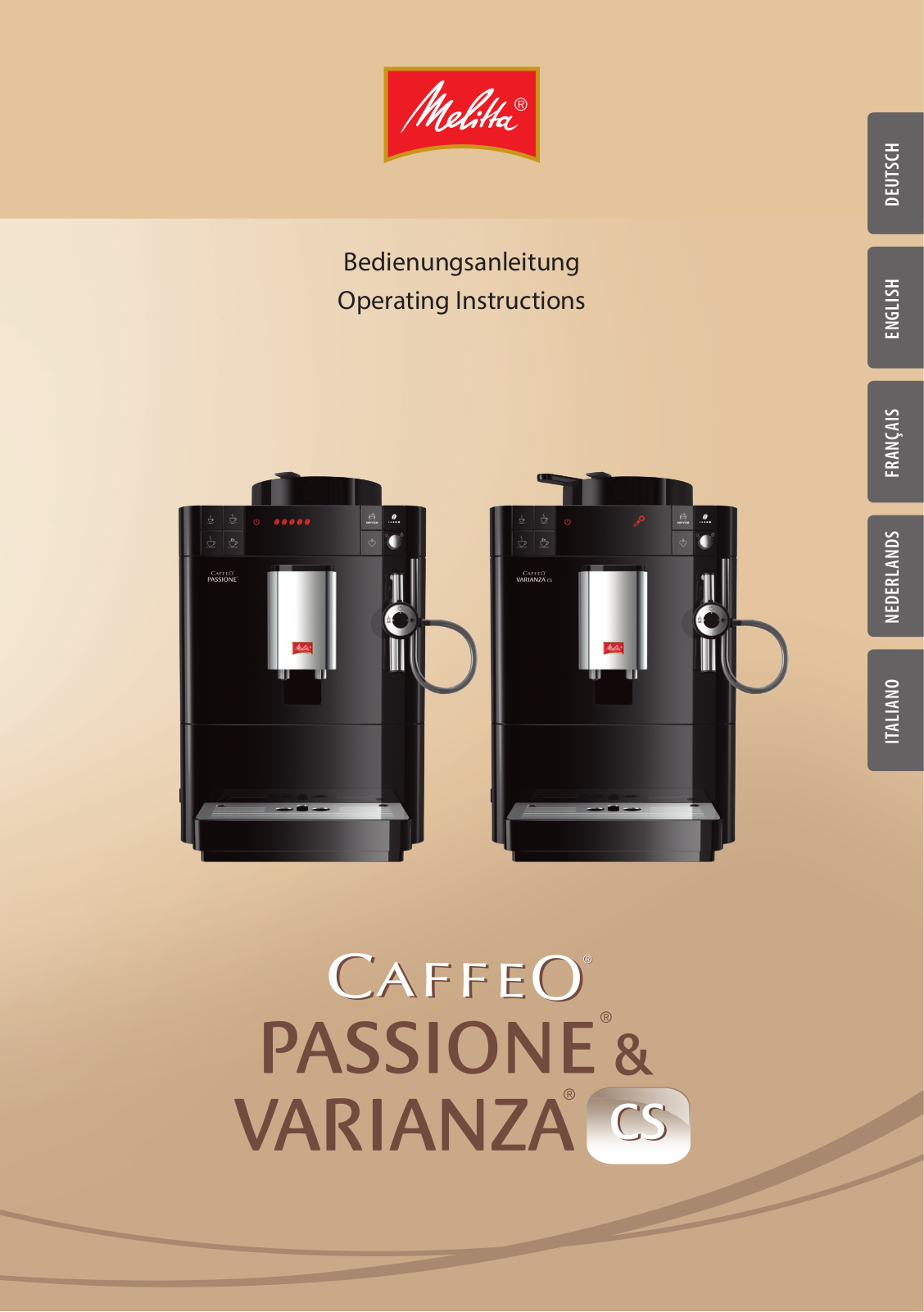 MELITTA EXPRESSO CAFFEO PASSIONE User Manual