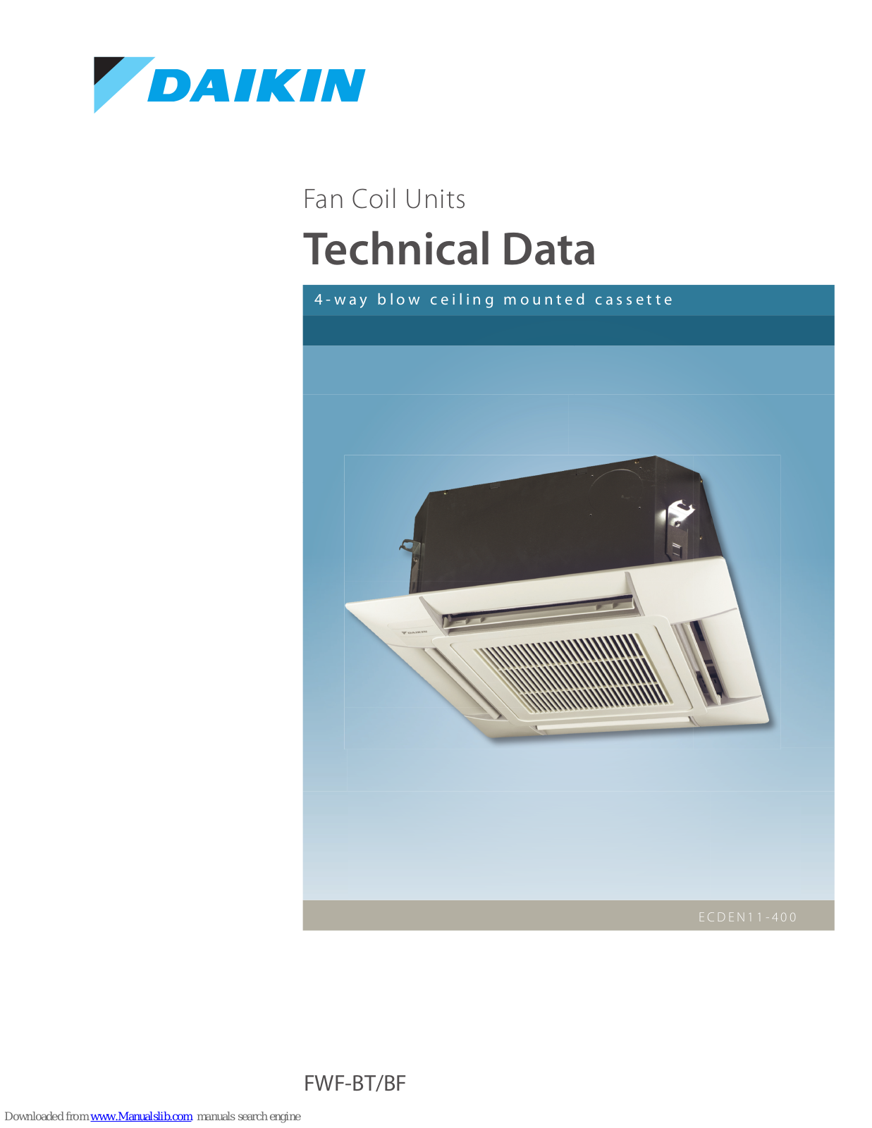 Daikin FWF-BT, FWF-BF, FWF02BT, FWF03BT, FWF04BT Technical Data Manual - ManualMachine.com