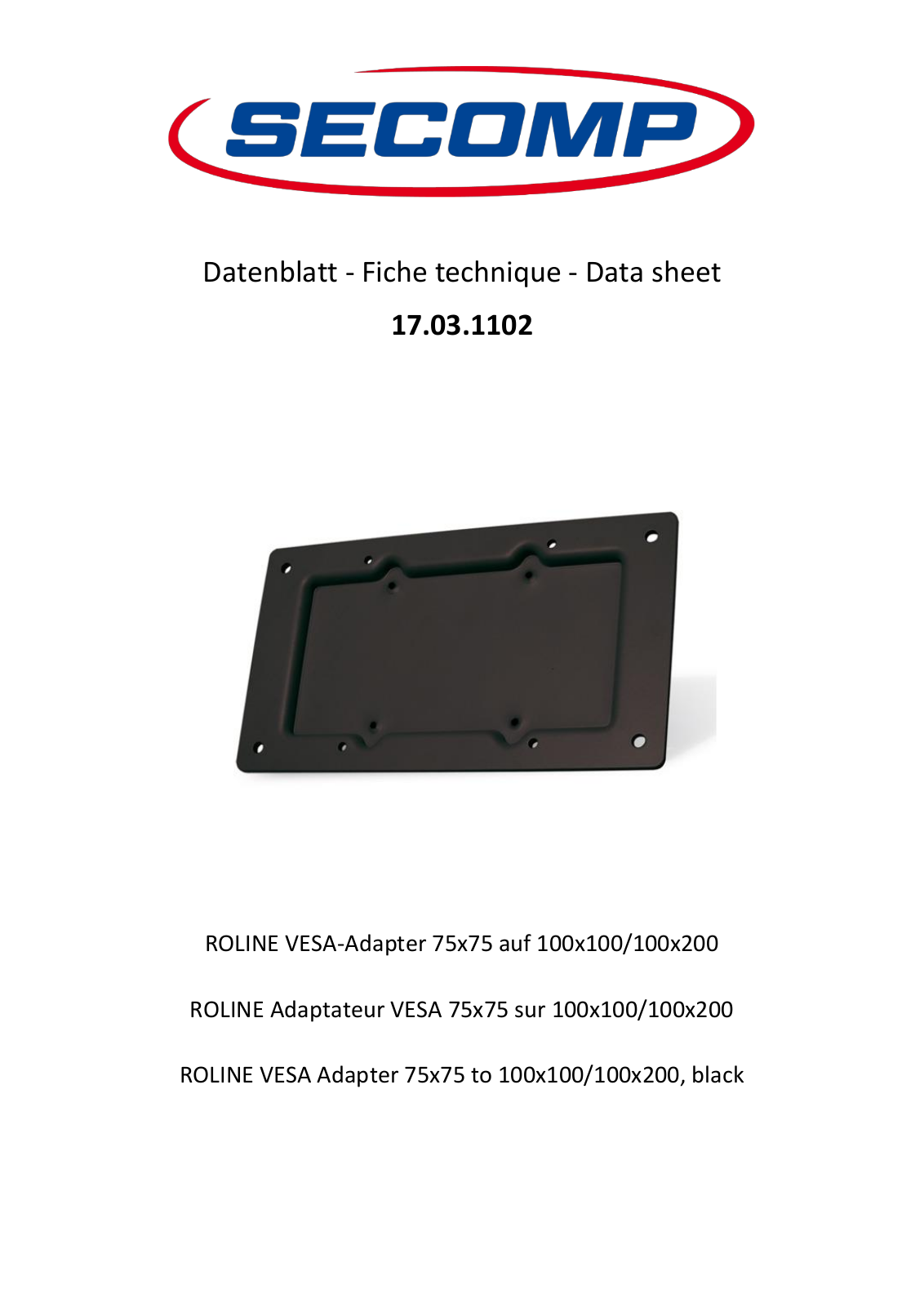 ROLINE 17031102 Datasheet - ManualMachine.com