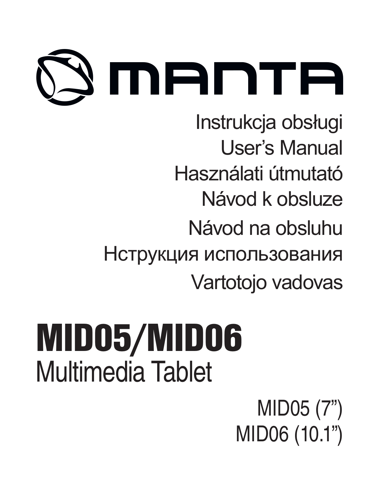 Manta MID06 User Manual