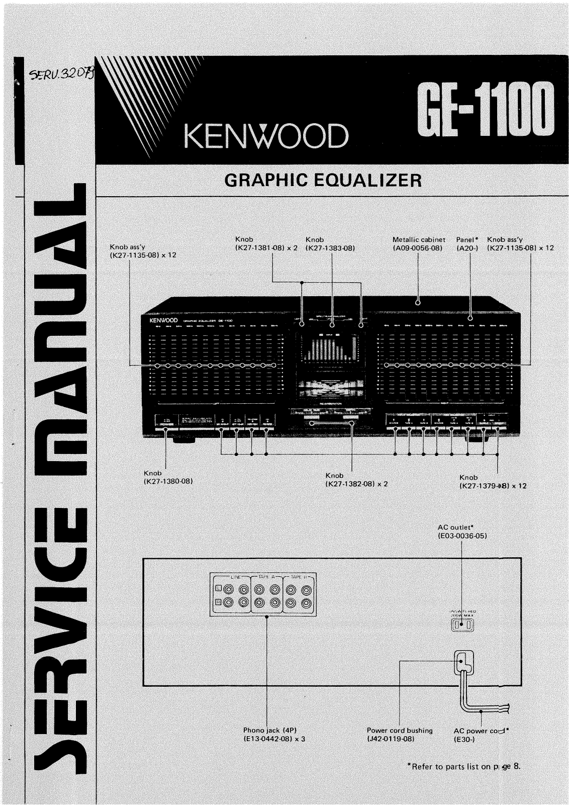 Kenwood GE-1100 Service manual