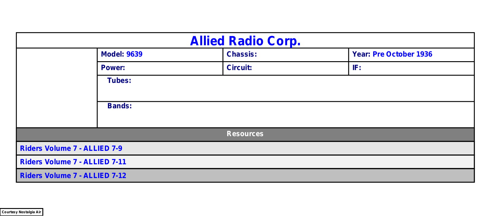 Allied Radio G9639 Schematic - ManualMachine.com