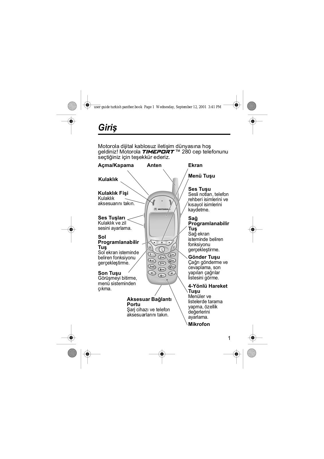 Motorola T280 User Manual