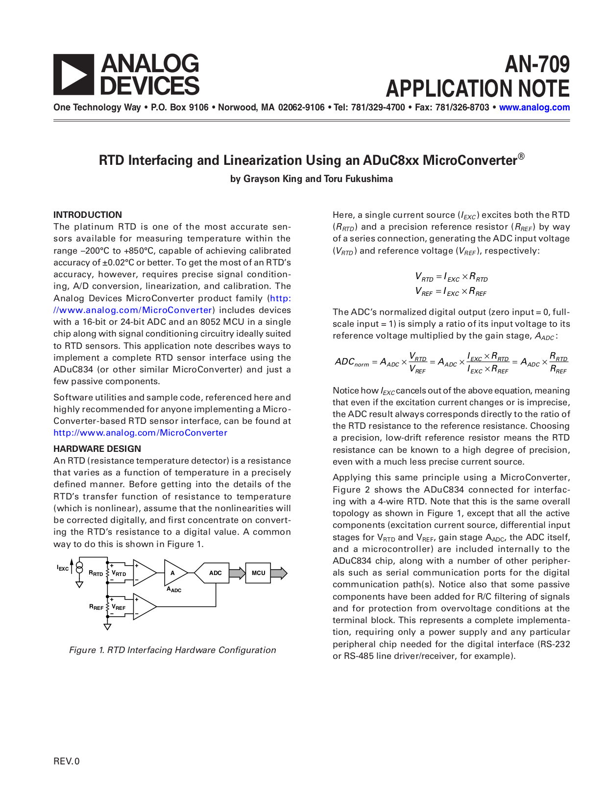 Analog Devices AN709 Application Notes