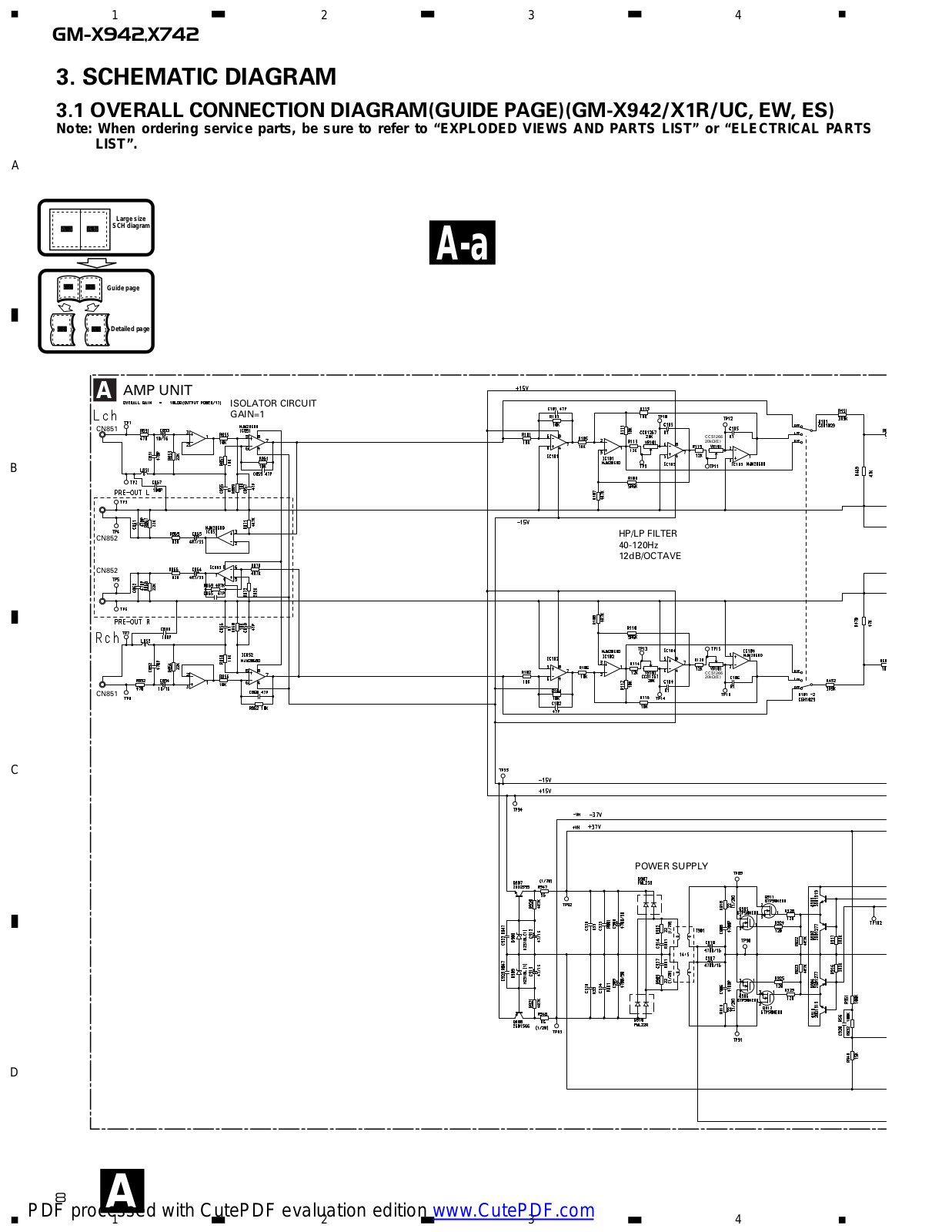 Pioneer GMX-742, GMX-942 Schematic