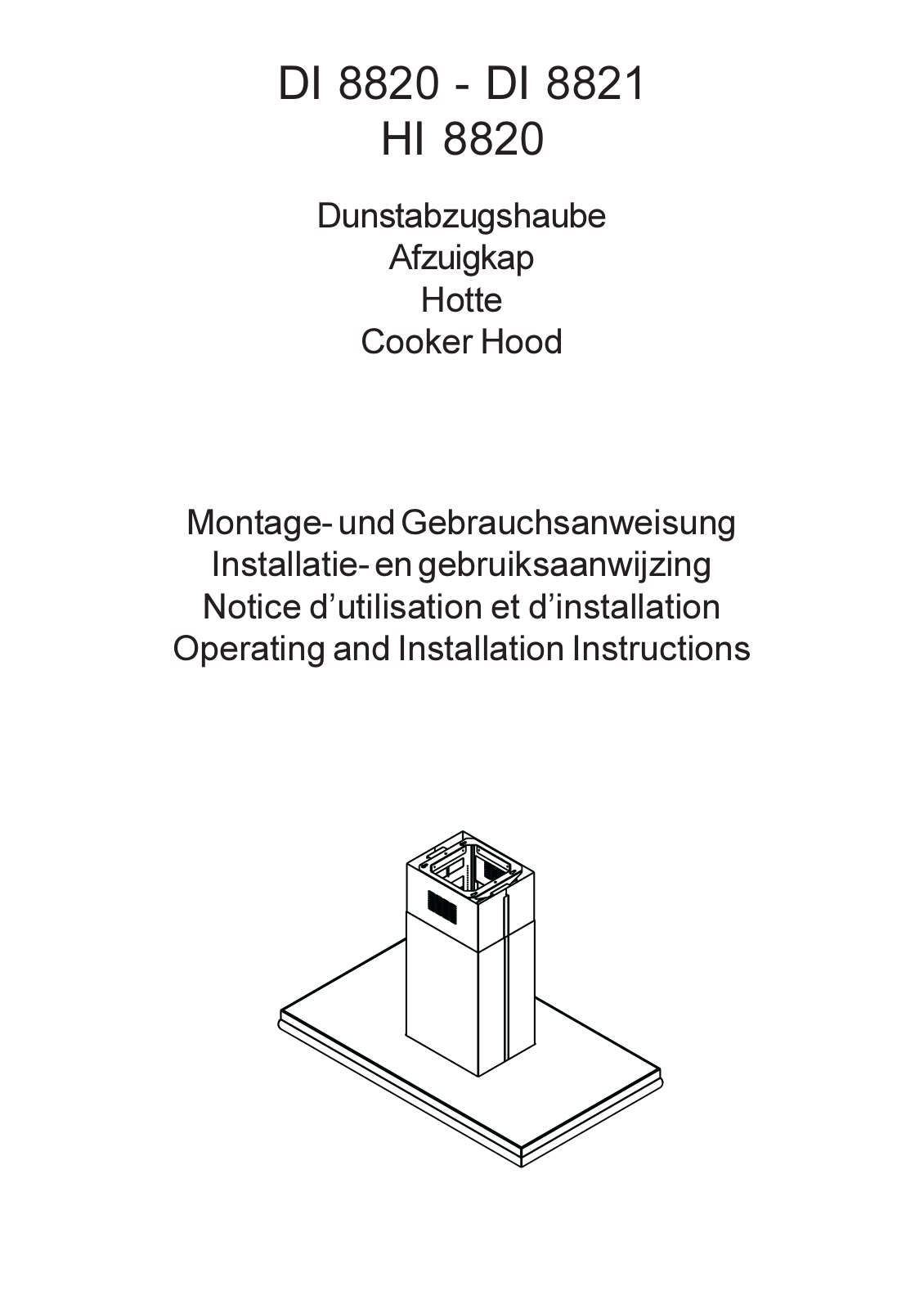 ELECTROLUX DI8821M User Manual