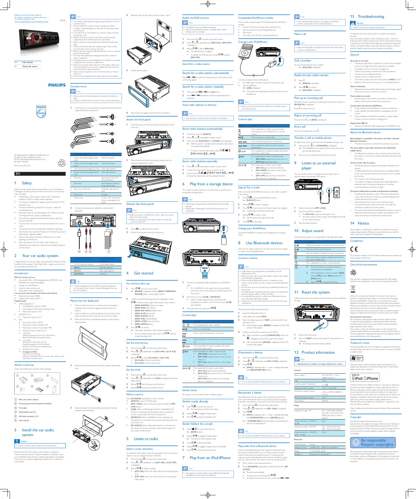 Philips CE152/10 User Manual