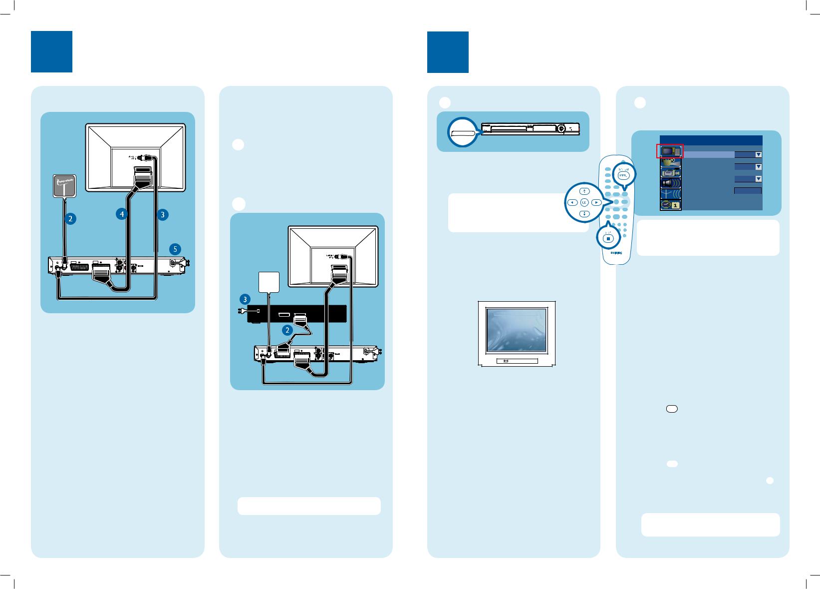 Philips DVDR3380 Getting Started Guide