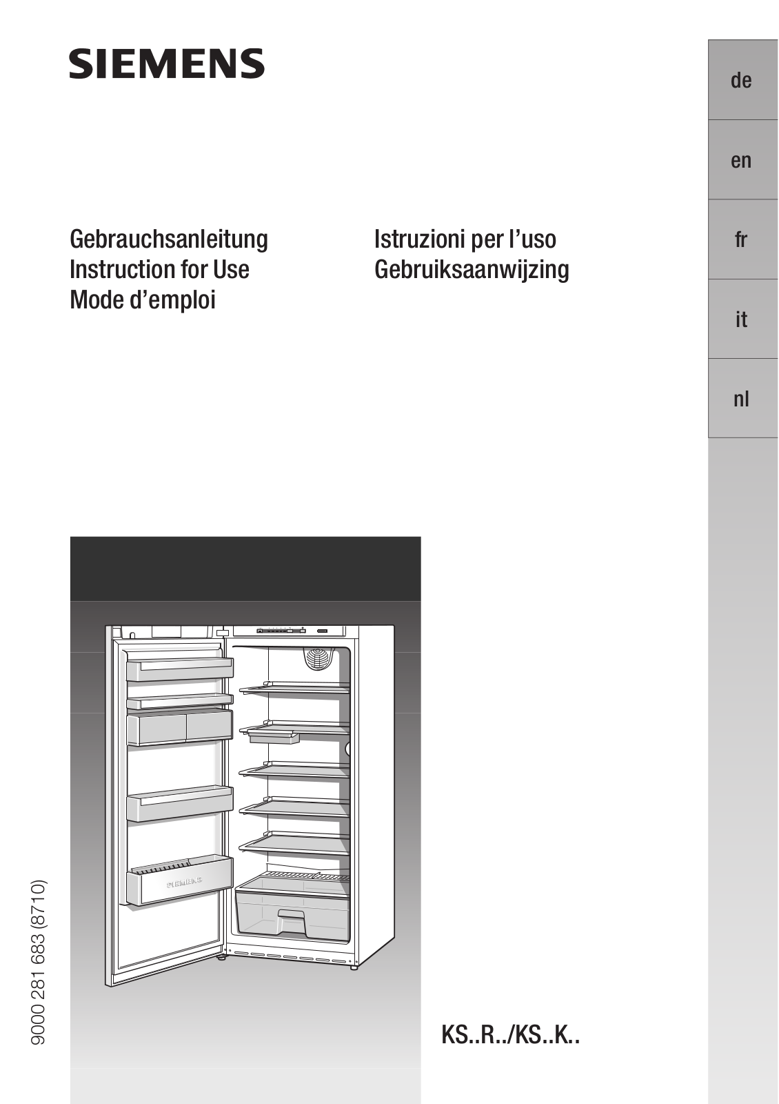 SIEMENS KS38RS51 User Manual