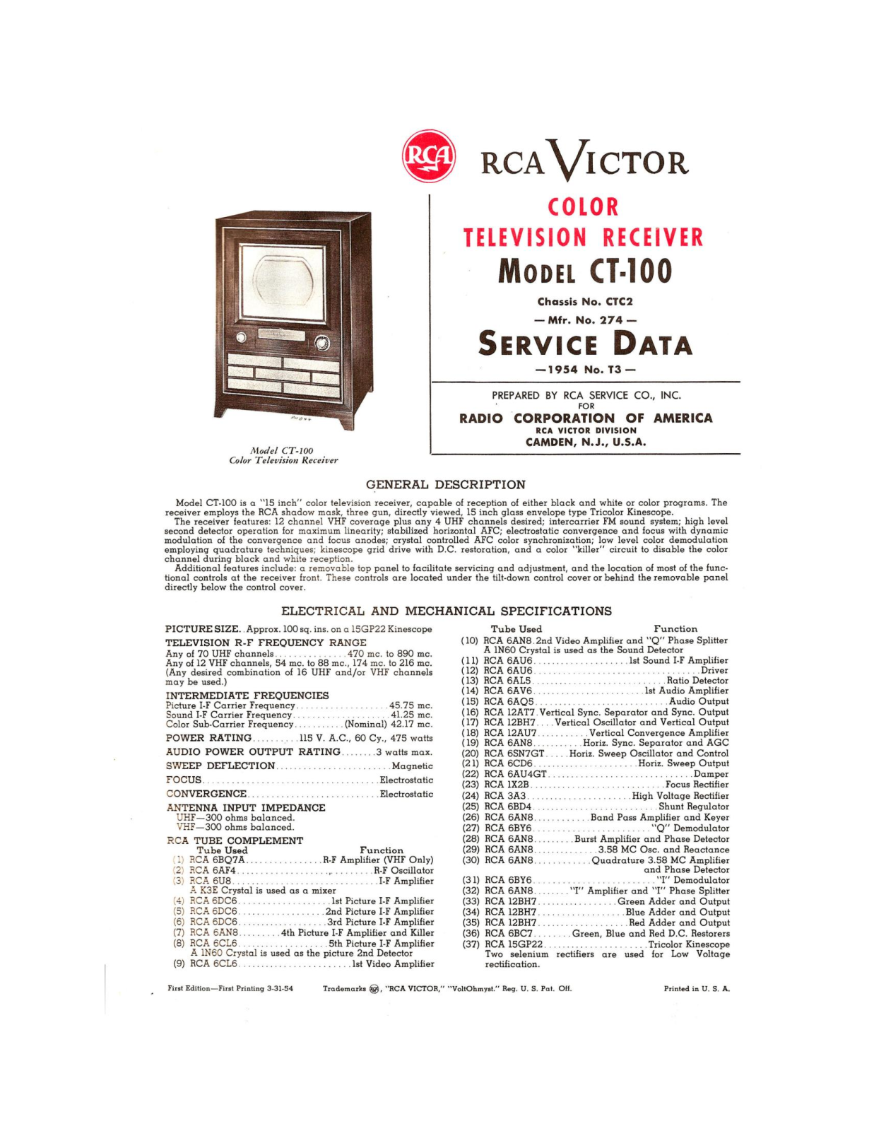 RCA ctc2 schematic