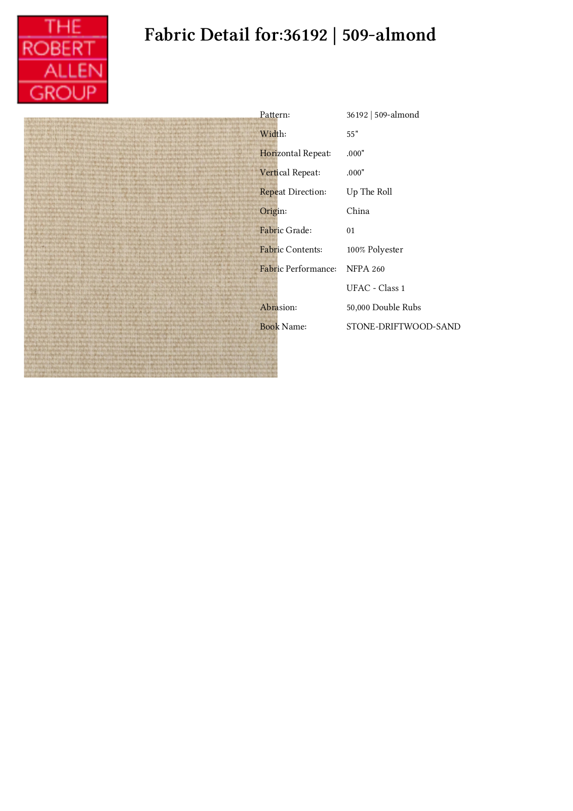 Duralee CRAL4398 Specifications - ManualMachine.com