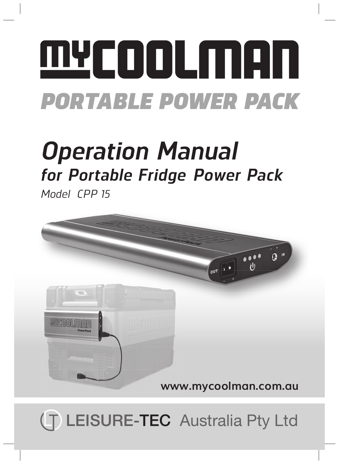 myCOOLMAN CPP15 User Manual