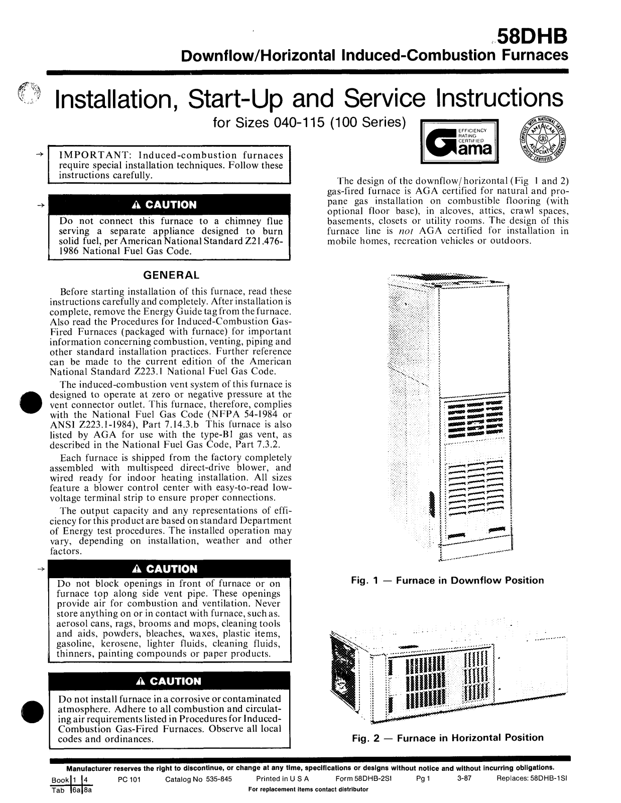 Gamages 58DHB User Manual