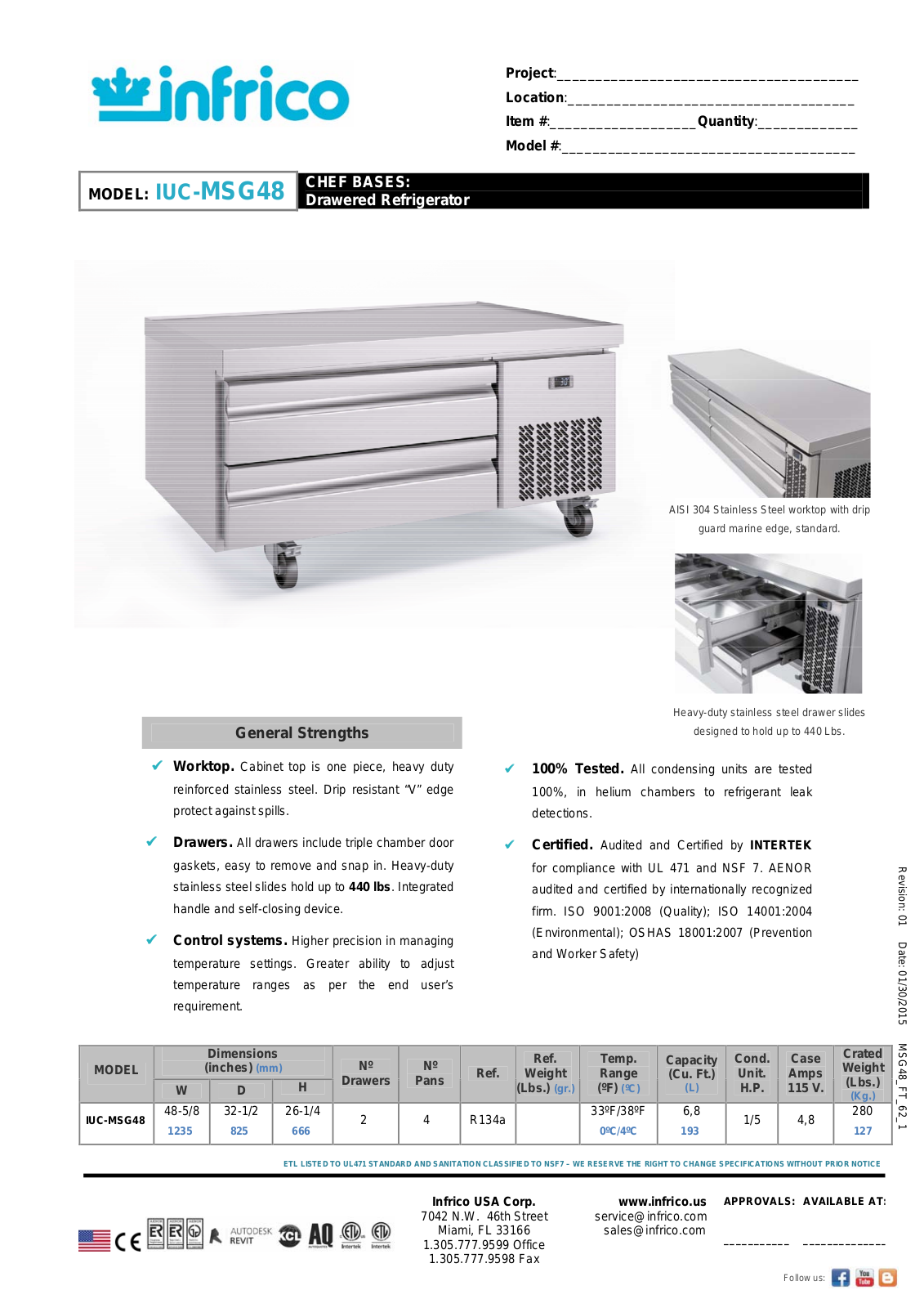 Infrico IUC-MSG48 User Manual