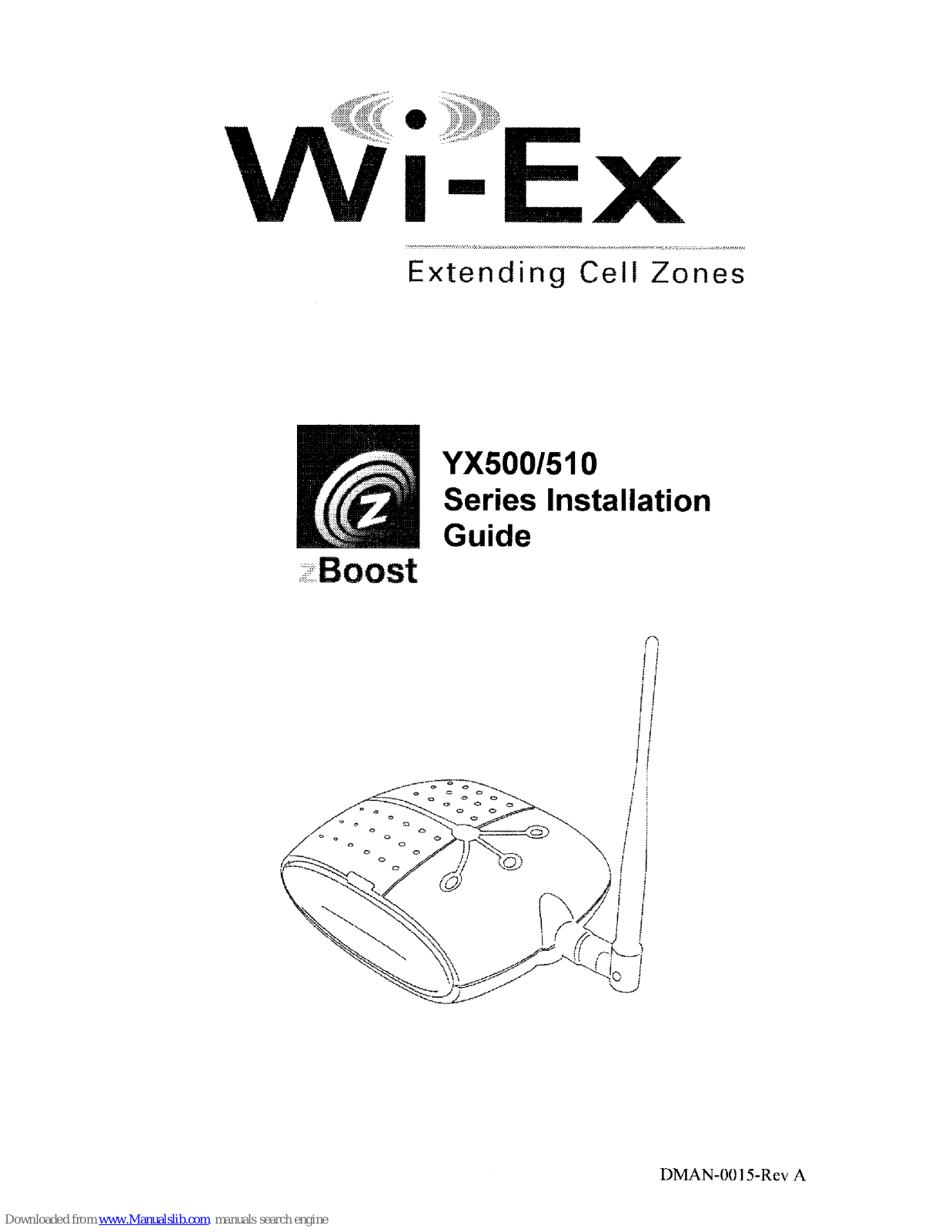 zBoost YX500, YX510 Installation Manual