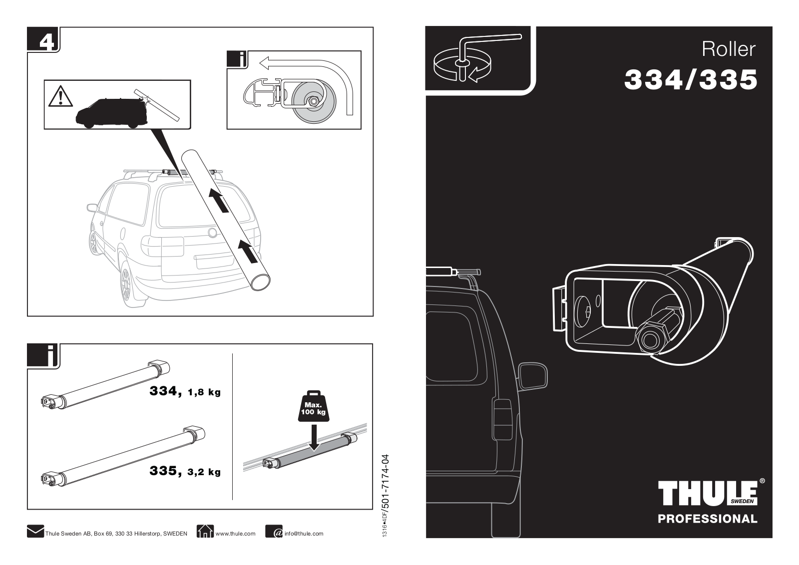 Thule 335, 334 User Manual