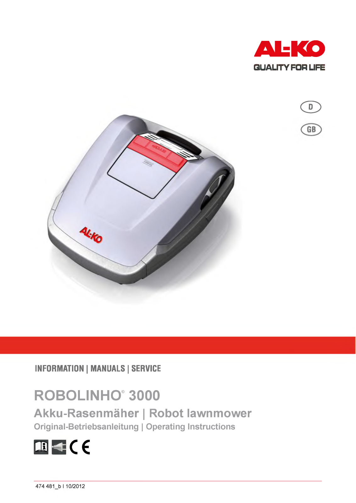 AL-KO Robolinho 3000 User Manual