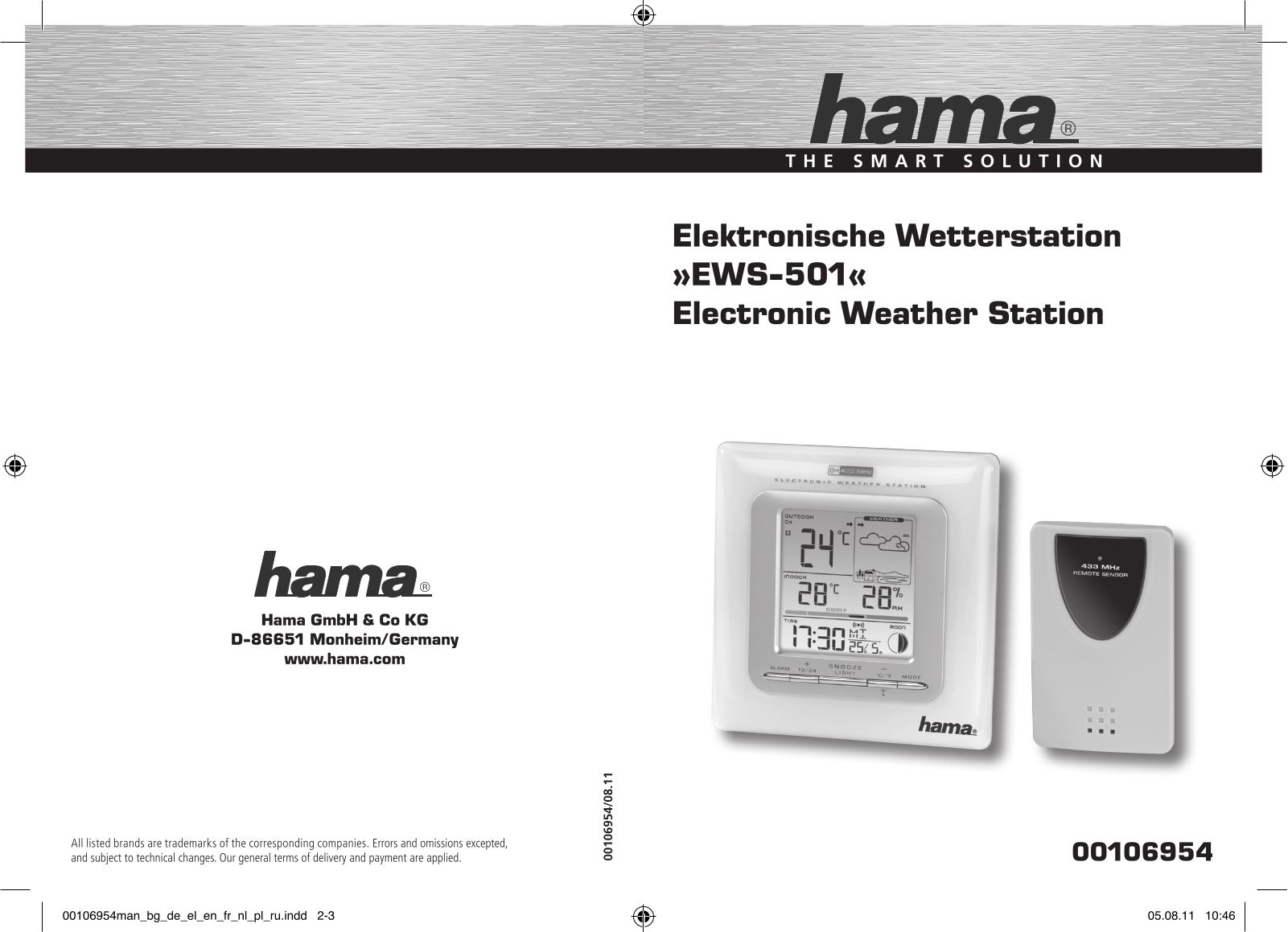 Hama EWS-501 User Manual