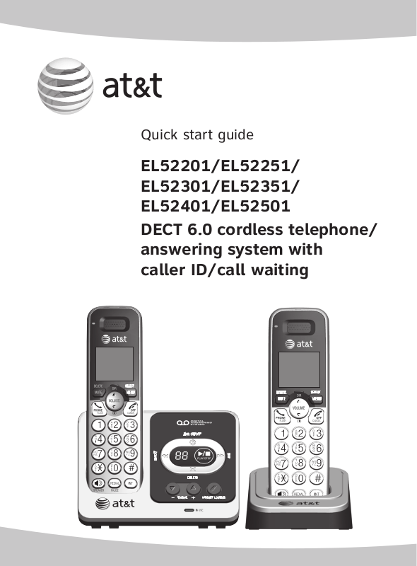 AT&T EL52201, EL52351, EL52301, EL52401, EL52251 User Manual