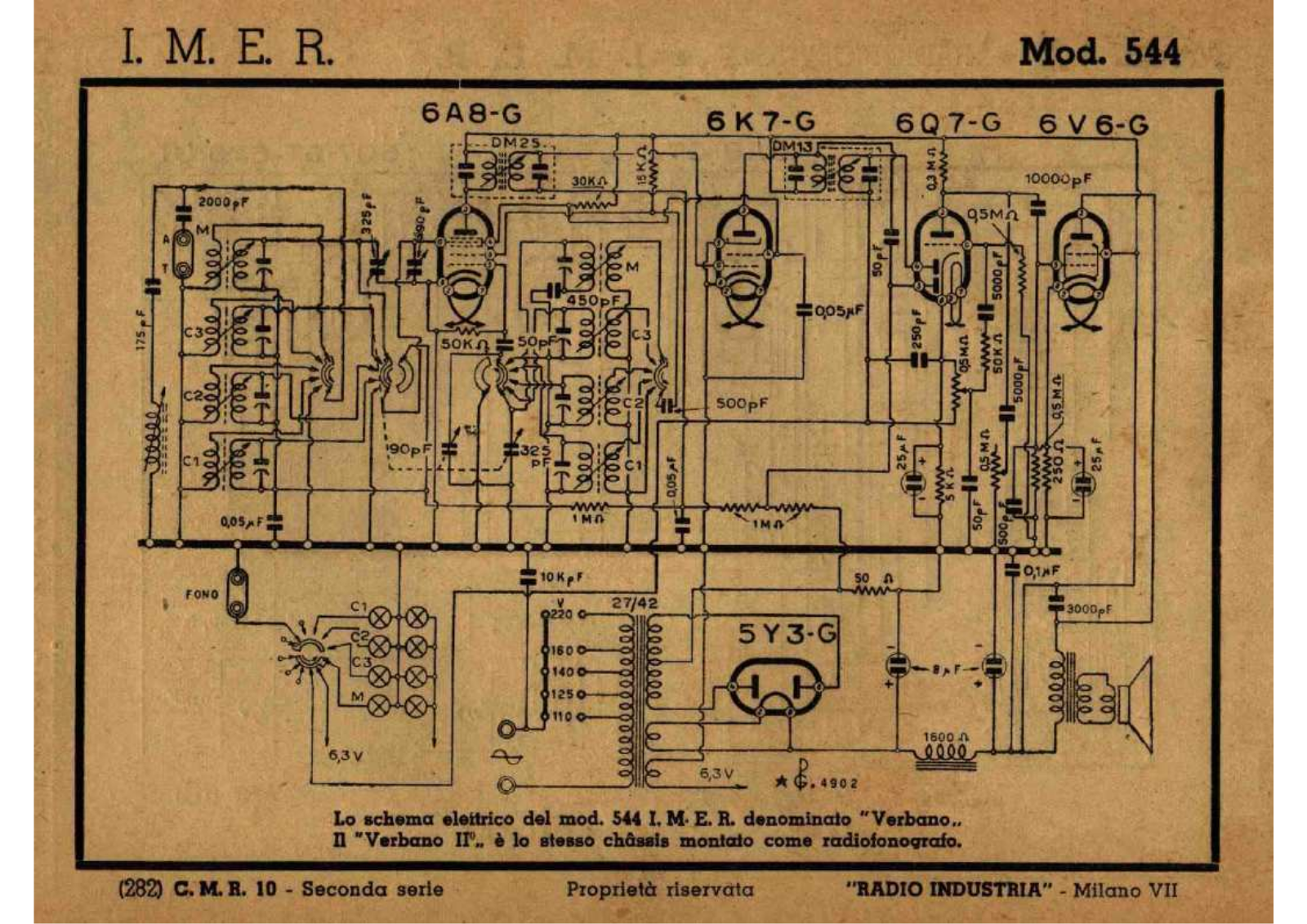 IMER 544 verbano schematic