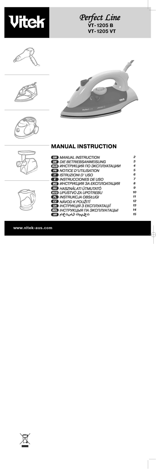 Vitek VT-1205 User Manual