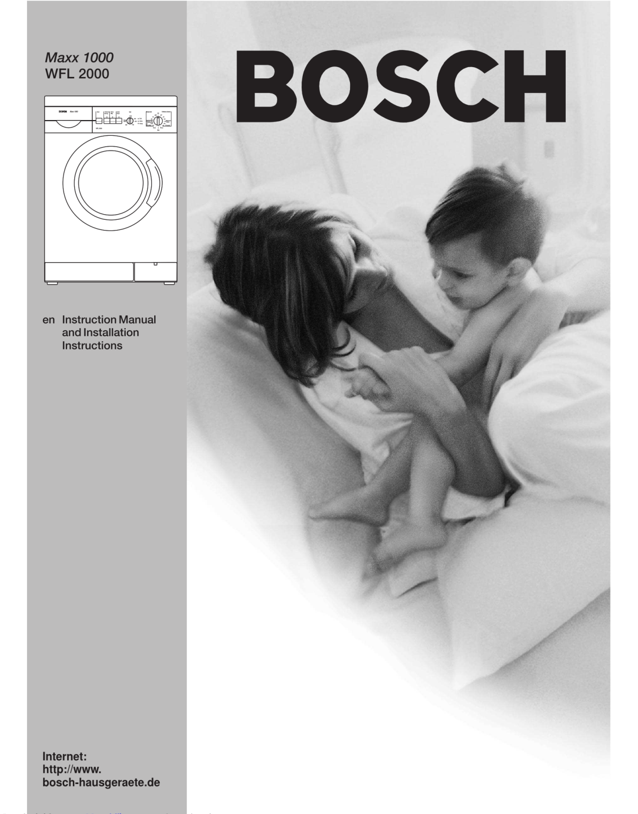 Bosch Maxx 1000 Instruction manual and installation instructions
