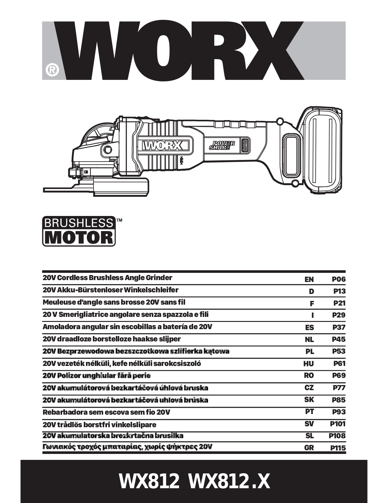 Worx WX812, WX812.X User guide - ManualMachine.com