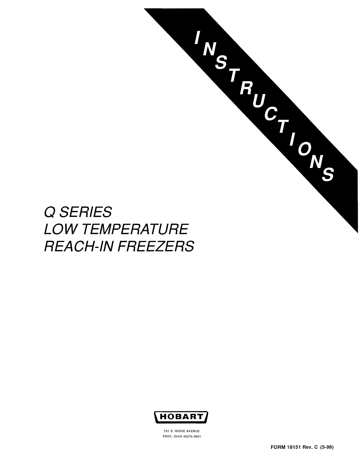 Hobart QD1 Installation Manual