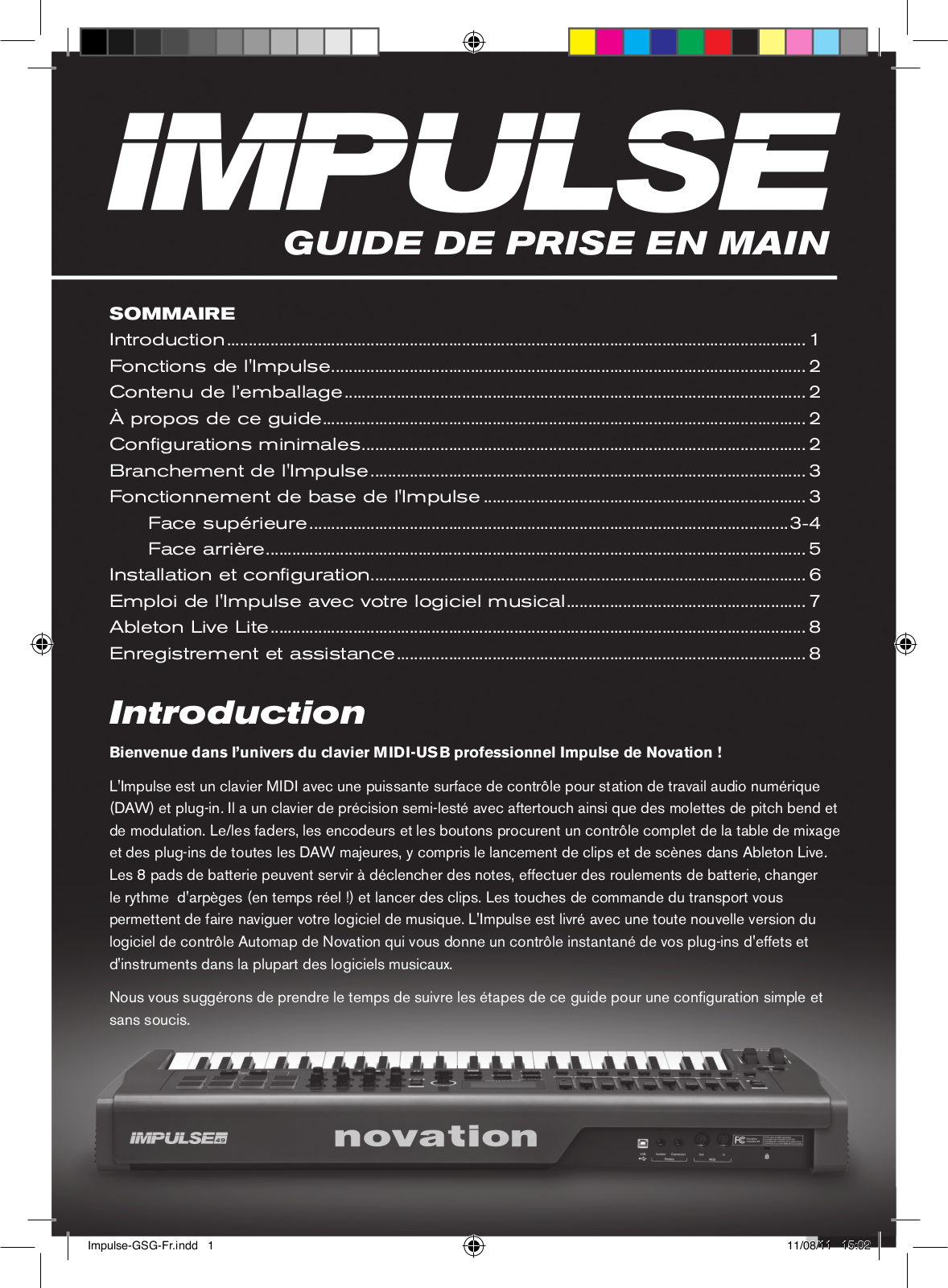 NOVATION Impulse 25 User Manual