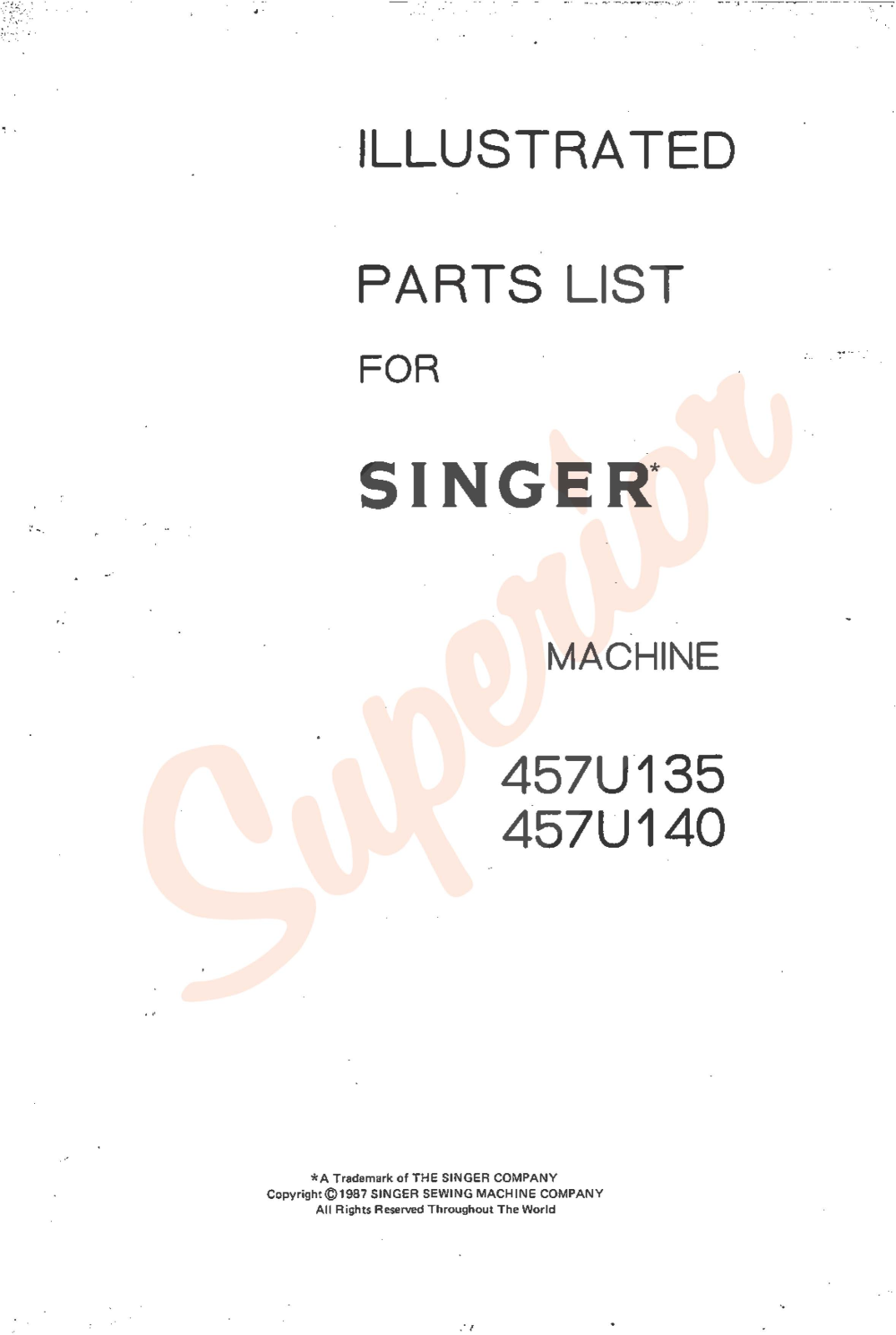 Singer 457U135, 457U140 User Manual - ManualMachine.com