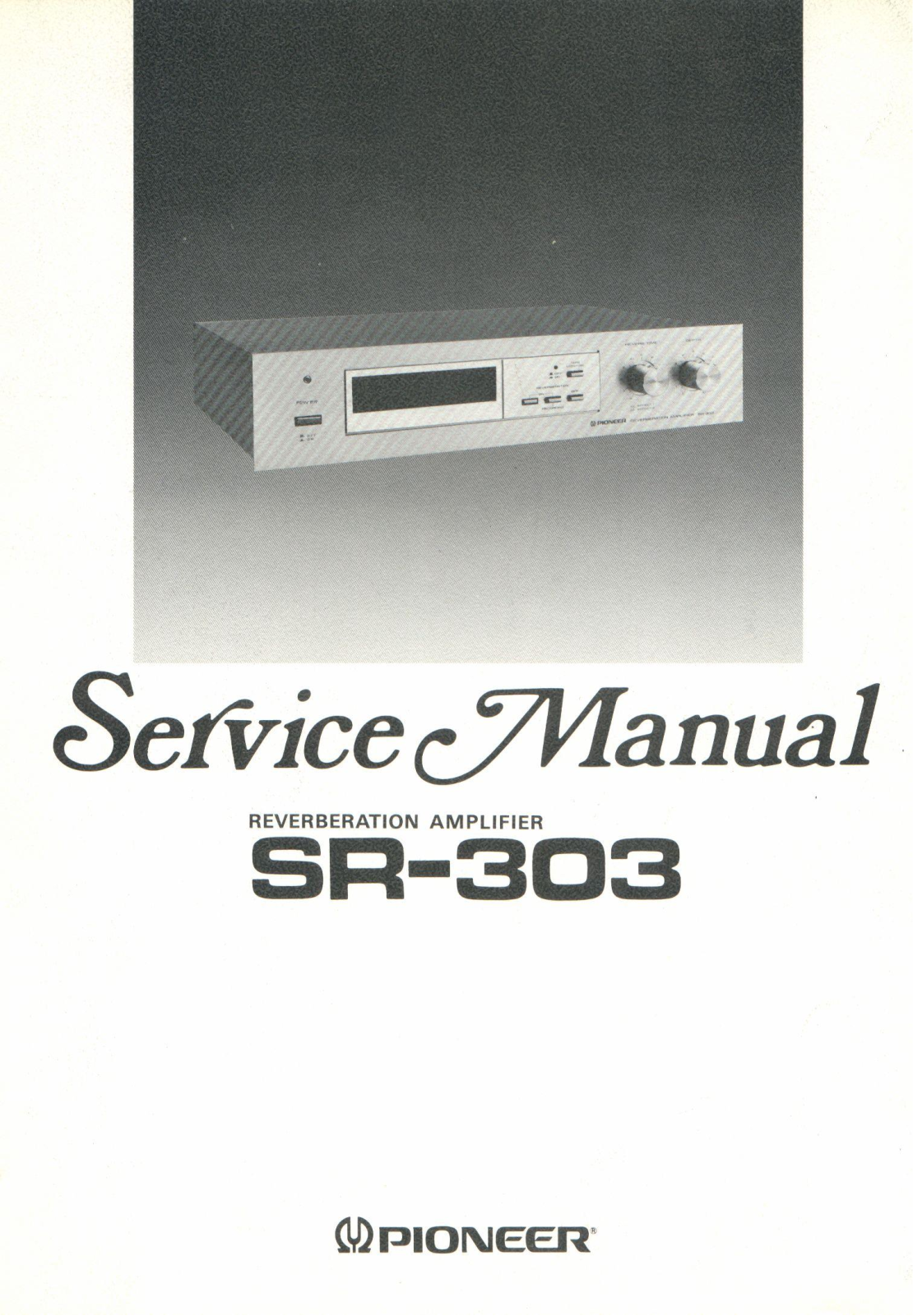 Pioneer SR-303 Service manual