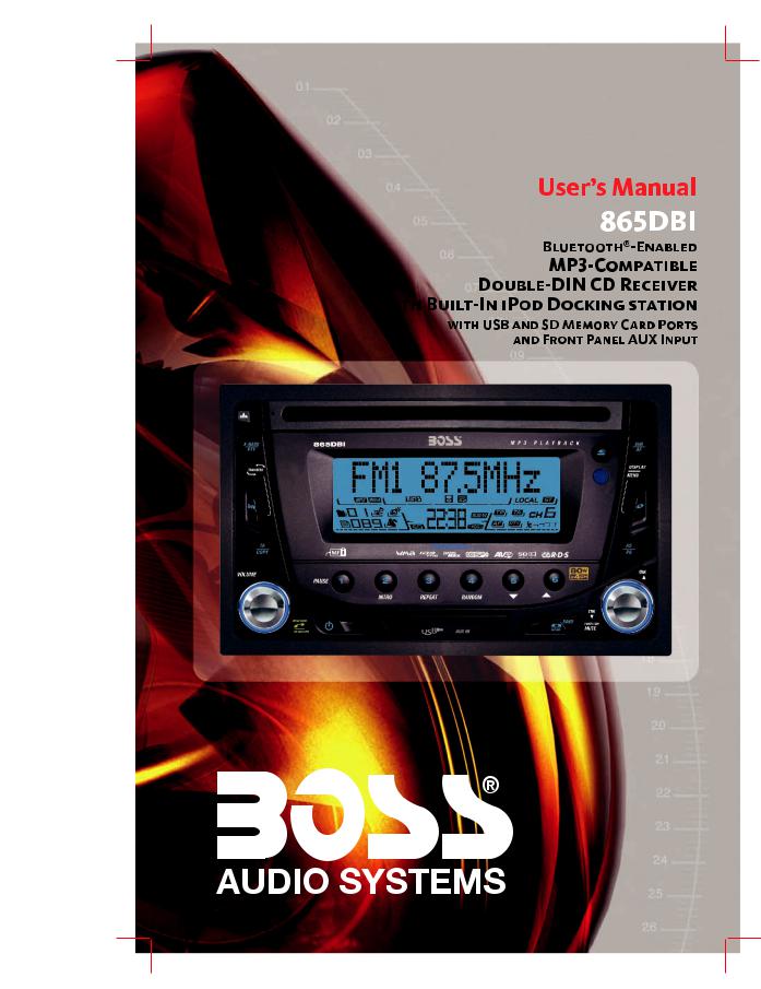 Boss Audio 865DBI User Manual